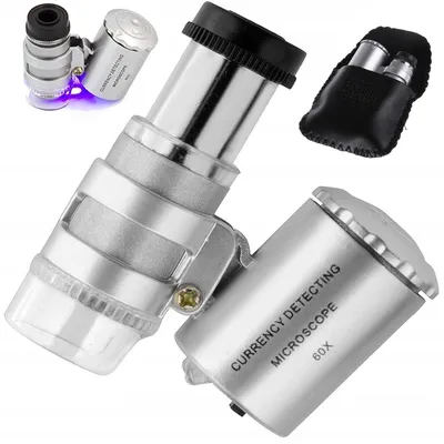 Obrázek produktu pro Verk 09078 Kapesní mikroskop s LED osvětlením 60x ZOOM