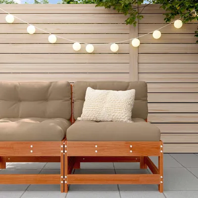 Produktbild von "im Sonderangebot"Garten Mittelssofa/Gartenlounge 1 PC - CLORIS - für Terrasse/Balkon - Massives Kiefernholz Wachsbraun - Gartensofas Promotion687984