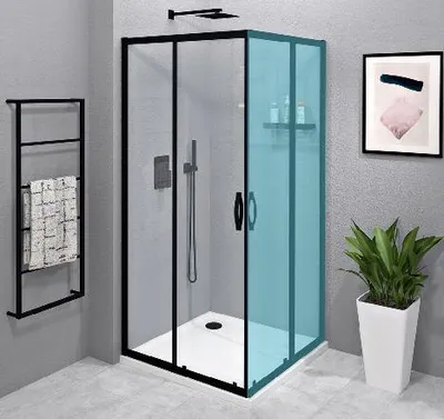 Obrázek produktu pro Gelco Sigma - Sprchové dveře 100 cm, matná černá/čiré sklo GS2110B