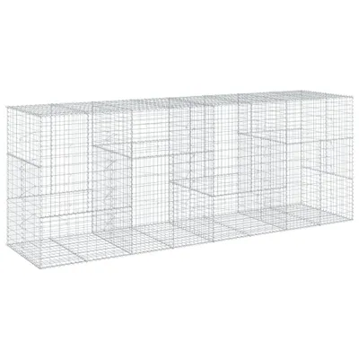 Zdjęcie produktu dla vidaXL Gabion z pokrywą 400x100x150 cm Ocynkowane żelazo