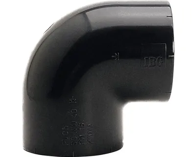 Produktbild von Klebewinkel PVC 90 Grad 32x32 mm ohne Gewinde DVGW-Norm für Wasseranwendungen