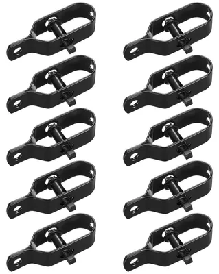 Productafbeelding van 10 stuks draadspanners, verzinkt, voor gaashekken, zwarte span draad