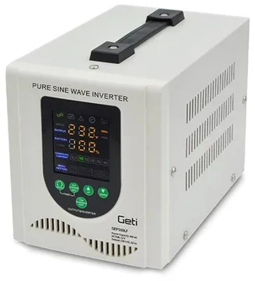 Zdjęcie produktu dla Zasilacz awaryjny UPS Solarmi Geti GEP500LF z akumulatorem zewnętrznym 500W (800VA), akumulator 12V LFP/Pb / AC230V czysty sinus