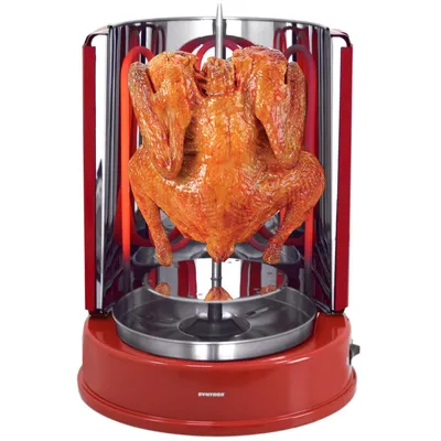 Produktbild von Syntrox Germany Hähnchengriller Aragon Dönergrill 1400W Rotisserie rot