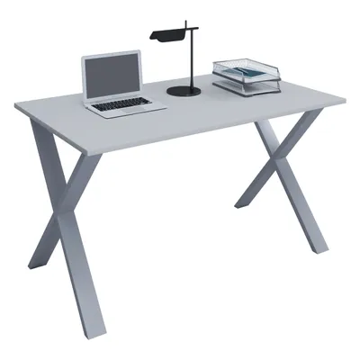 Immagine prodotto di Scrivania in legno | H. 76 x W. 140 x T. 80 cm | Tavolo per computer semplice | piedini in metallo di alta qualità | Tavolo da lavoro | Mobili da ufficio - Lona X