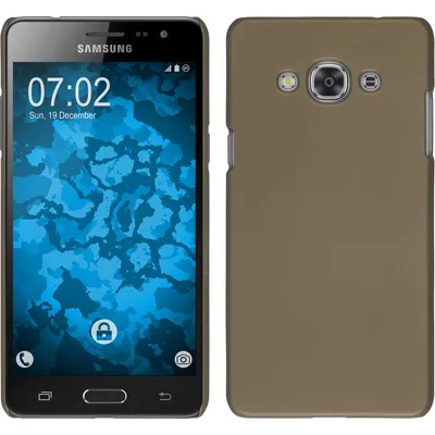 Produktbild von PhoneNatic Case kompatibel mit Samsung Galaxy J3 Pro - Hülle gold gummiert Hard-case Cover