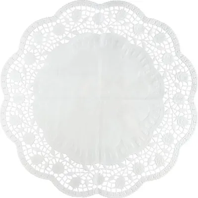 15 runde Papier-Tortenunterlagen, 35 cm, weiß