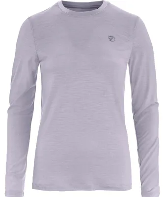 Produktbild von Fjällräven Damen Abisko Wool Langarmshirt Lavender Mist XL