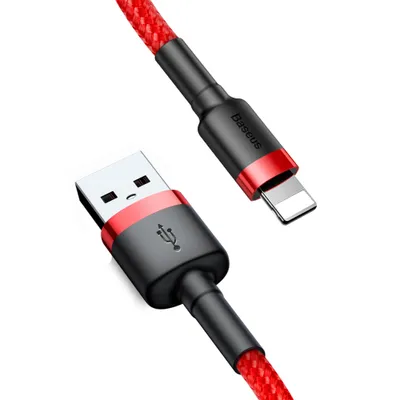 Produktbild von Baseus CALKLF-R09, 3 m, USB A, Lightning, Männlich, Männlich, Rot