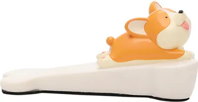 Imagen del producto de Soporte para puerta con forma de animalito, evita colisiones, resistente al viento, antideslizante, decorativo y divertido. Ideal para puertas. Diseño de cachorro