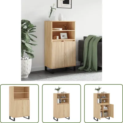 Produktbild von The Living Store Highboard Sonoma-Eiche 60x36x110 cm Holzwerkstoff