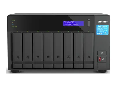Produktbild von QNAP TVS-H874T-I7-32G, NAS, Tower, Intel® Core™ i7, 32 GB, DDR4, 0 TB