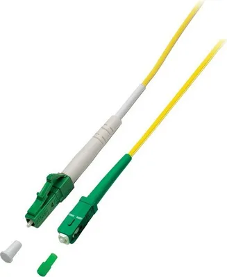 Produktbild von OS2 simplex Glasfaserkabel LC/APC-SC/APC 15m