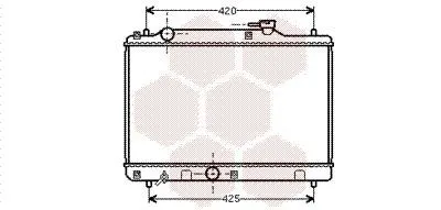 Produktbild von VAN WEZEL 52002034 Kühler Wasserkühler Motorkühler für SUZUKI BALENO (EG) BALENO Schrägheck (EG)