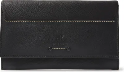 Produktbild von dR Amsterdam Damen-Geldbörse Leder | Kartenhalter Damen | Geldklammer Damen | Geräumige Geldbörse Damen | RFID Tampa - 93159 Black