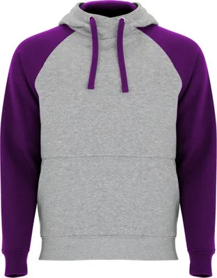 Immagine prodotto di Roly - Felpa con cappuccio "Badet" per bambini PF4552 (140) (Grigio screziato/viola)