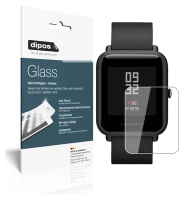 Obrázok produktu pre 2x ochranná fólia pre Huami Amazfit Bip S - anti-shock 9H fólia dipos Glass plastic glass