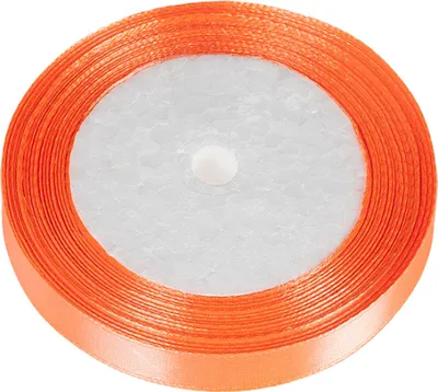 Immagine prodotto di Nastro di raso, 12 mm di larghezza, 22,5 metri di lunghezza, color arancione