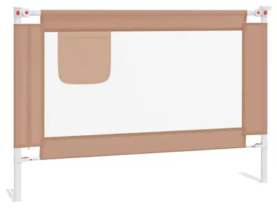 Obrázok produktu pre vidaXL Ochrana postele pre batoľatá Taupe 100x25 cm Látka