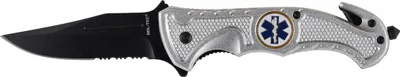Image de Couteau automatique Mil-Tec Rescue argent
