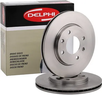 Produktbild von 2x DELPHI Bremsscheibe BG2444 passend für PEUGEOT 206 Schrägheck (2A/C) 34 3mm