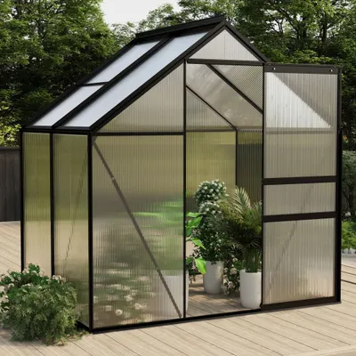 Obrázek produktu pro skleník vidaXL v antracitovém hliníku 2,47 m²