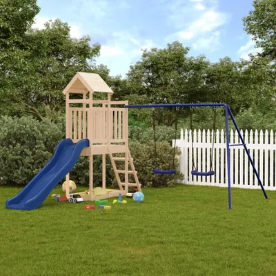 Produktbild von 2024 Moderne Schaukeln Spielturm Massivholz Kiefer 558760