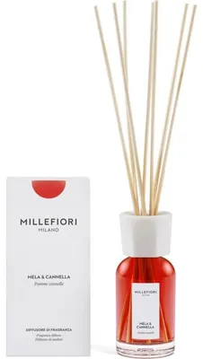 Imagen del producto de Difusor de ambiente Millefiori Milano, aroma Manzana y Canela, con varillas (77MDMC)