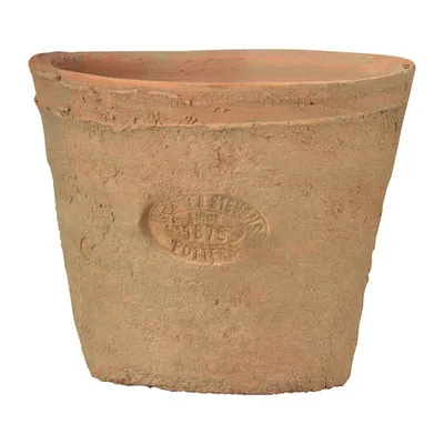Produktbild von Terracotta Blumentopf Landhausstil Pflanztopf mit Ablaufloch für innen außen 8cm