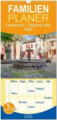 Produktbild von Familienplaner 2026 - Cevennen - Schöne alte Welt mit 5 Spalten (Wandkalender, 21 x 45 cm) CALVENDO