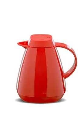 Produktbild von ROTPUNKT Thermokanne 650 1,0 ltr. I Glaseinsatz, BPA-Frei, Isolierkanne I langlebig I 24 Std heiß I hochwertig I Kaffeekanne I teekanne - cayenne