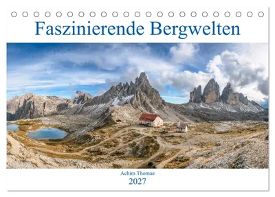 Produktbild von Faszinierende Bergwelten (Tischkalender 2027 DIN A5 quer), CALVENDO Monatskalender