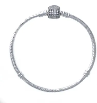Produktbild von Pandora Moments Schlangen-Gliederarmband mit Funkelndem Pavé-Verschluss 590723CZ Damenarmband, Armbandumfang:20cm