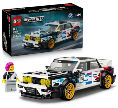 Produktbild von LEGO Speed Champions BMW M3 (E30) - Bauset - BMW-Spielzeugauto mit 1 Minifigur am Steuer - Spielset mit nachgebildetem Flitzer - Geschenk für Kinder und Autofans ab 9 Jahren - 77263