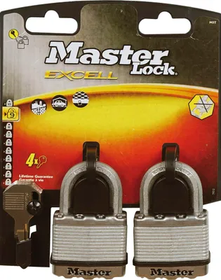 Image de MASTER LOCK Cadenas Excell M5EURT 52 mm, à blocage identique SB-2