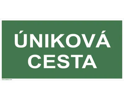 Obrázek produktu pro Walteco Úniková cesta, 200x100mm, samolepka