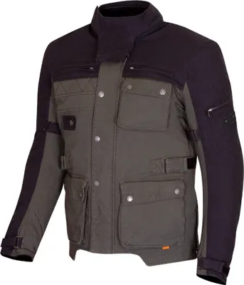 Produktbild von Merlin Mahala D3O Explorer Motorrad Textiljacke, schwarz/oliv, M