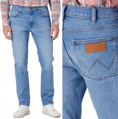 Obrázek produktu pro WRANGLER, pánské džíny, slim fit, LARSTON, W31 L34, modré, džíny, baggy jeans, buggy