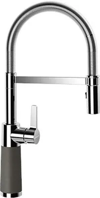 Produktbild von SCHOCK Armatur SC-550 in CARBONIUM mit Spiralfederauslauf / CRISTADUR®
