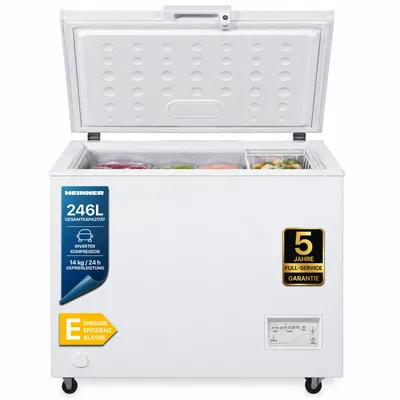 Produktbild von Heinner HCF-246CNHE++, 246 l, 14 kg/24h, 40 dB, E, Weiß