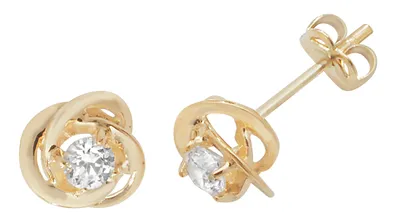 Produktbild von Chice 9 Karat (375) Gold Damen - Paar Ohrstecker mit Zirkonia - 8mm*8mm; TRS1895