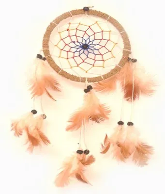 Produktbild von Traumfänger - Dreamcatcher mit farbigem Netz Ø 11 cm