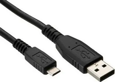 Produktbild von Hamlet XUMICROU150B USB Kabel USB 2.0 1,5 m USB A Micro-USB B Schwarz