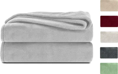Produktbild von Komfortec Kuscheldecke Flauschig, , 260 g/m² flauschige Fleecedecke, Sofaüberwurf & Sofadecke, 150x200 cm, Grau
