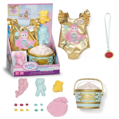 Produktbild von BABY born Strand-Überraschungsset mit Badeanzug & Sandförmchen für 43 cm Puppen