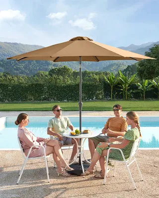 Produktbild von SONGMICS Sonnenschirm Ø300 cm UPF 50+ beidseitig um 30° knickbar