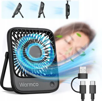 Zdjęcie produktu dla Wiatrak USB Cichy mini wentylator biurkowy stołowy chłodzenie USB C USB-C
