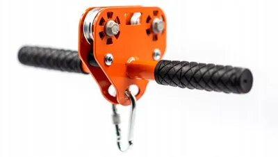 Zdjęcie produktu dla Wózek Zjazdowy Do Tyrolki 4-6Mm Stalowy 120Kg Łożyska Antypoślizgowe