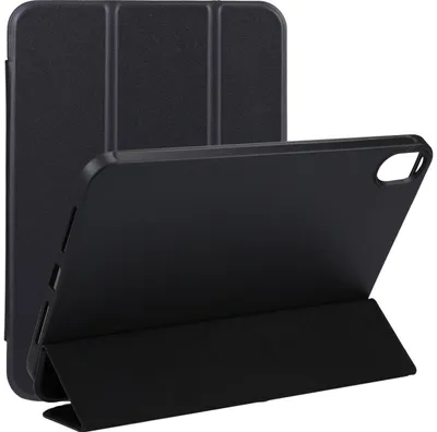 Produktbild von Mobigear Dreifach-Faltetui für iPad Mini 6 (2021), aus TPU und Kunstleder, Klapphülle - Schwarz