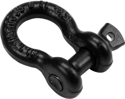 Produktbild von SAFETEX Schäkel 8mm schwarz mit Schraubbolzen
